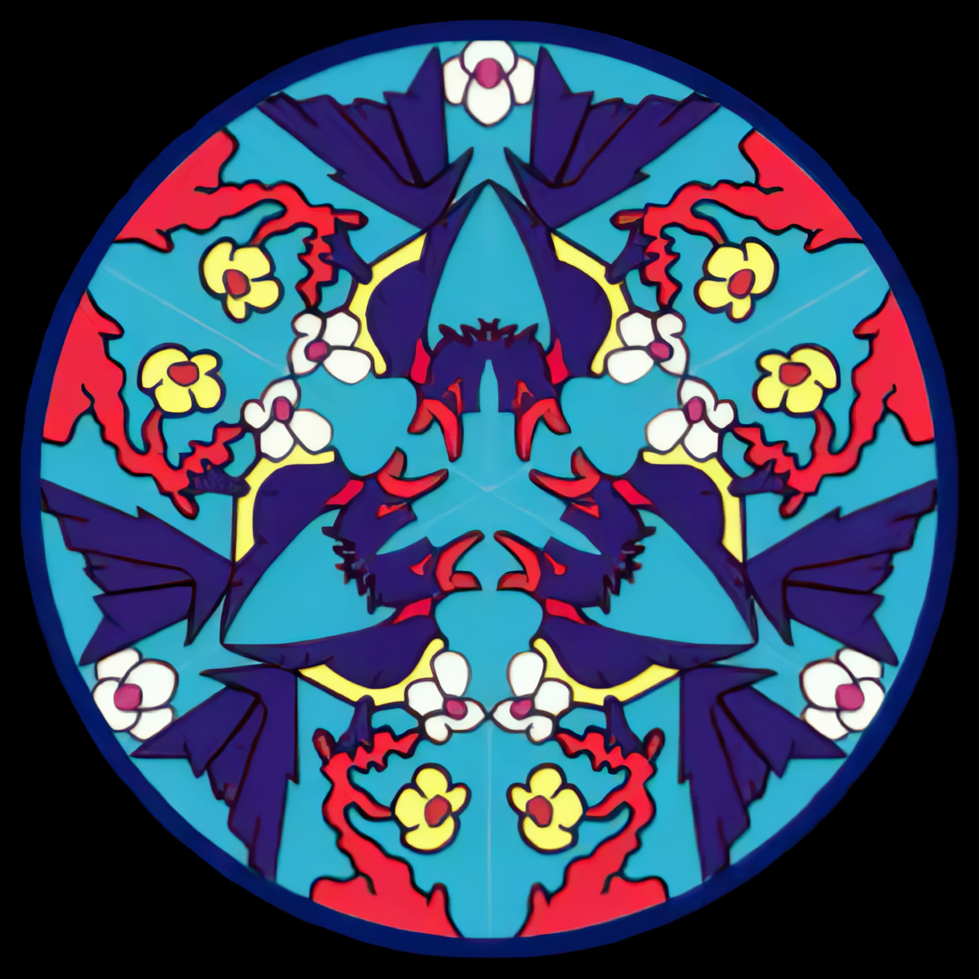 Bird animated ZIRKAL kaleidoscope design