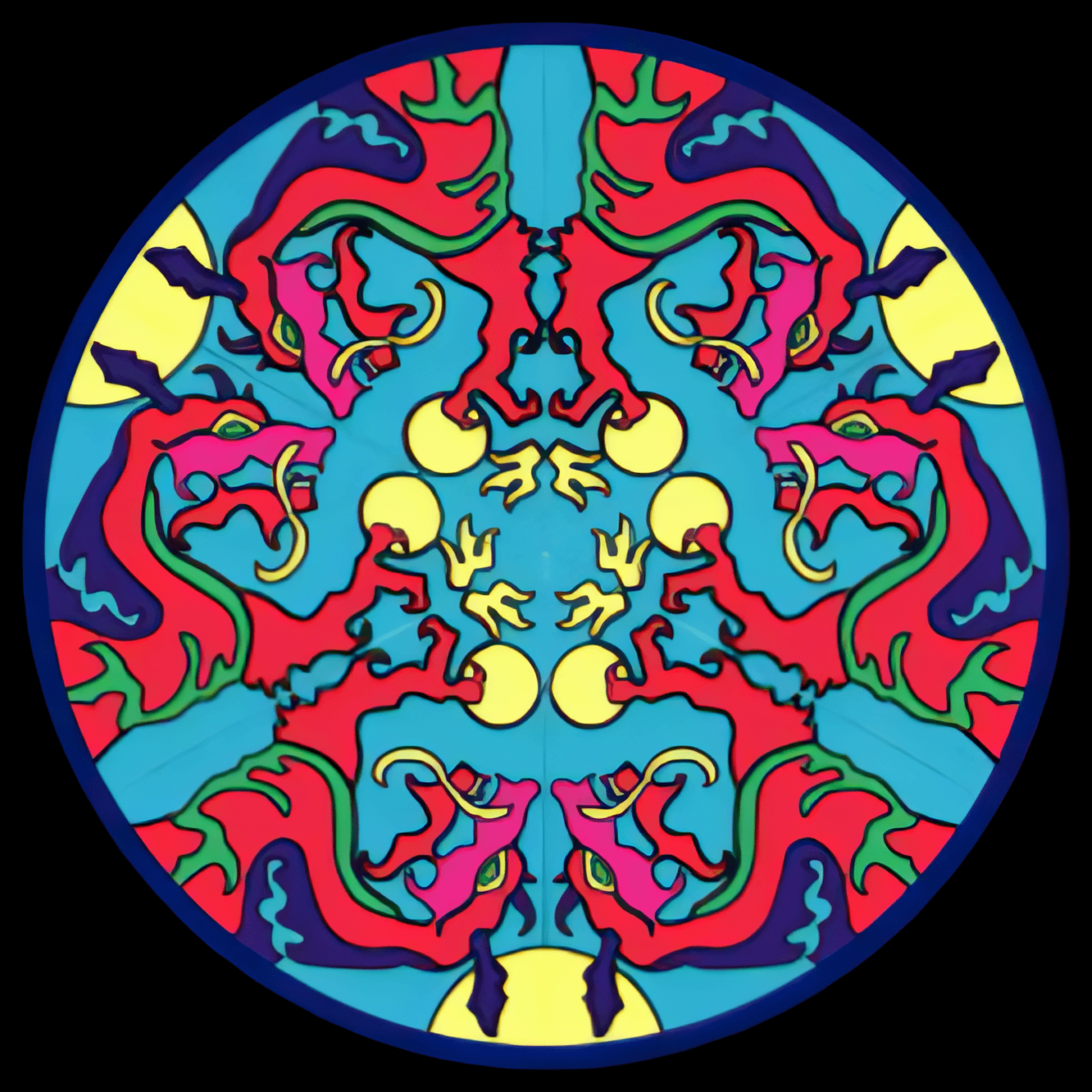 Dragon ZIRKAL kaleidoscope design